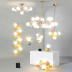 מנורת תלייה מאקריליק AstraLumen, תאורת LED זוהרת לחדרים מודרניים