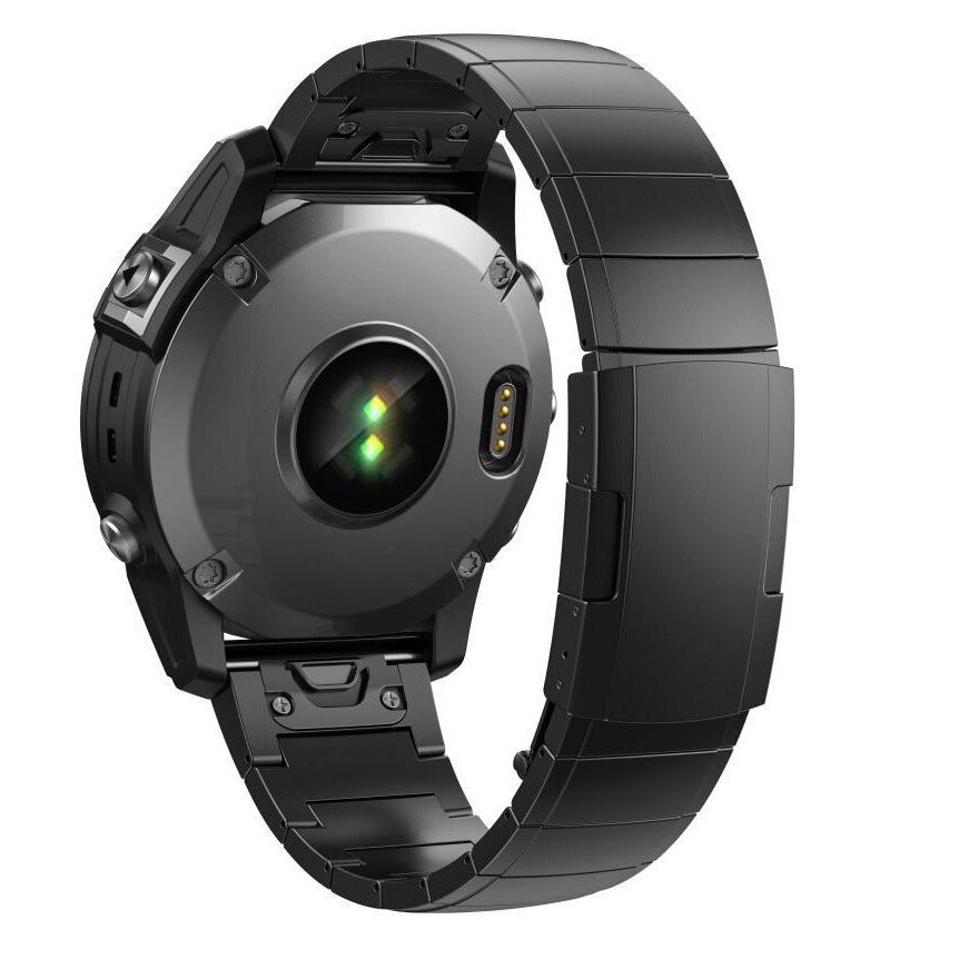 Pasek do zegarka z tytanowym powłoką DLC do serii Garmin Fenix, z magnetycznym zapięciem Kireya