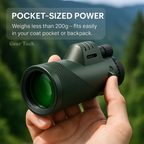 Arden 600X -kompakti monokulaari, HD-optiikka lintujen tarkkailuun ja ulkoiluun
