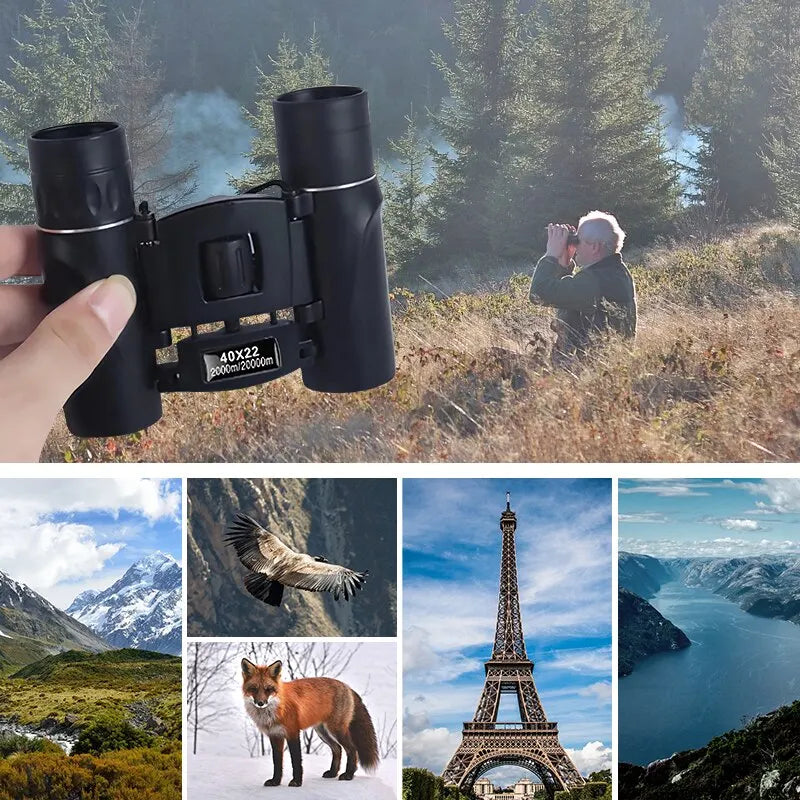 40×22 kompaktní outdoorový dalekohled Vistara Peak se skládací konstrukcí