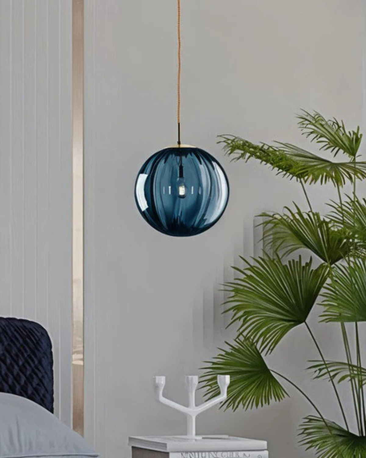 Lampa wisząca VeraLux Vintage-Glow, przyciemniane szkło, sześć wariantów kolorystycznych