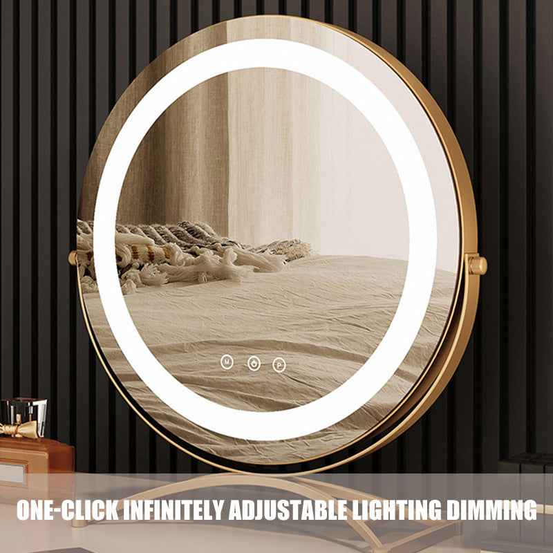 Dimmable LED Vanity Mirror, 360° Rotation, Touch Control, 15.8 In