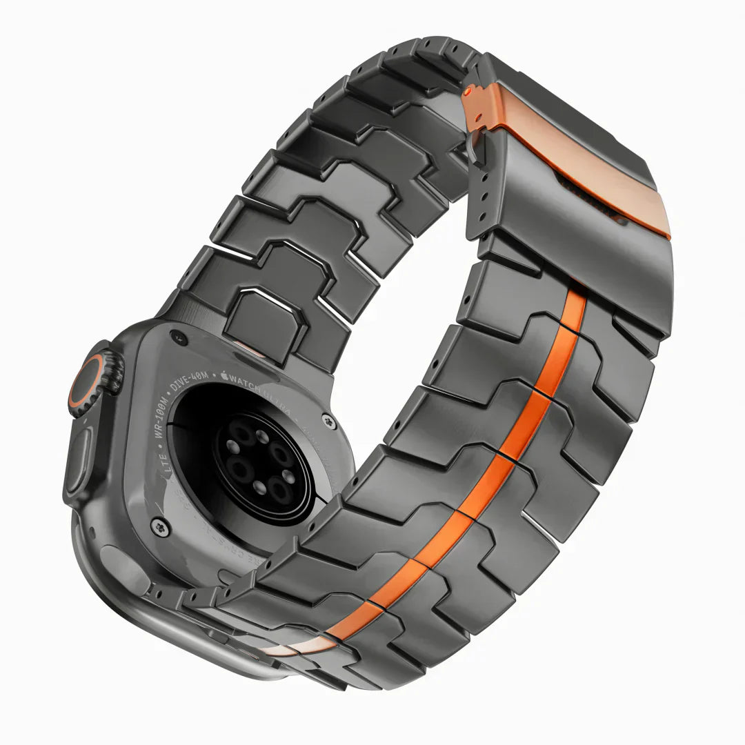 Titanový řemínek Apple Watch, Aurex titan třídy 2, lehký 62 g