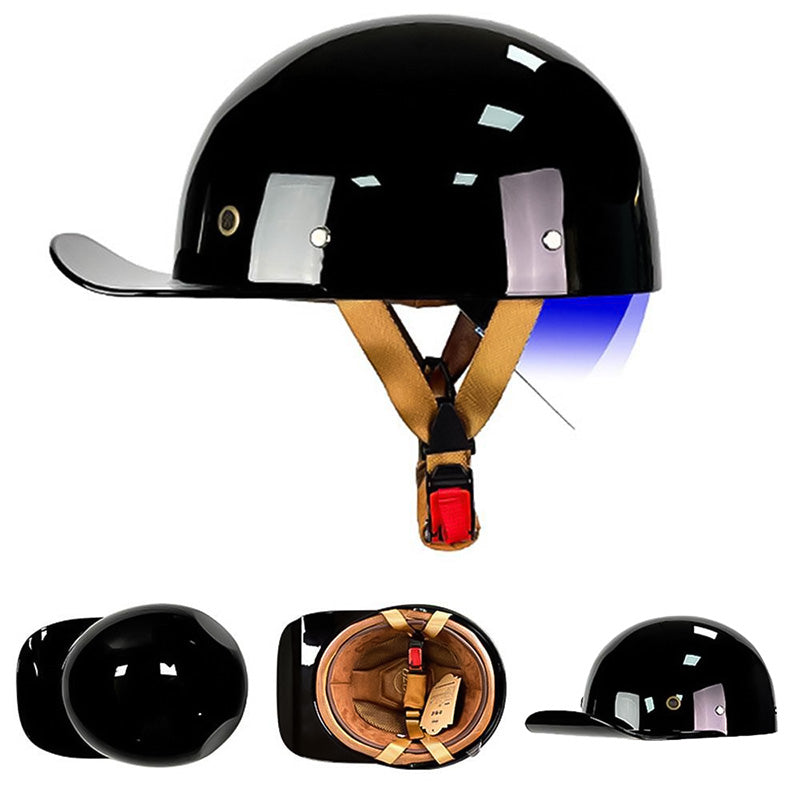 Cască de motocicletă OrionRide în stil baseball, cu carcasă din ABS certificată DOT