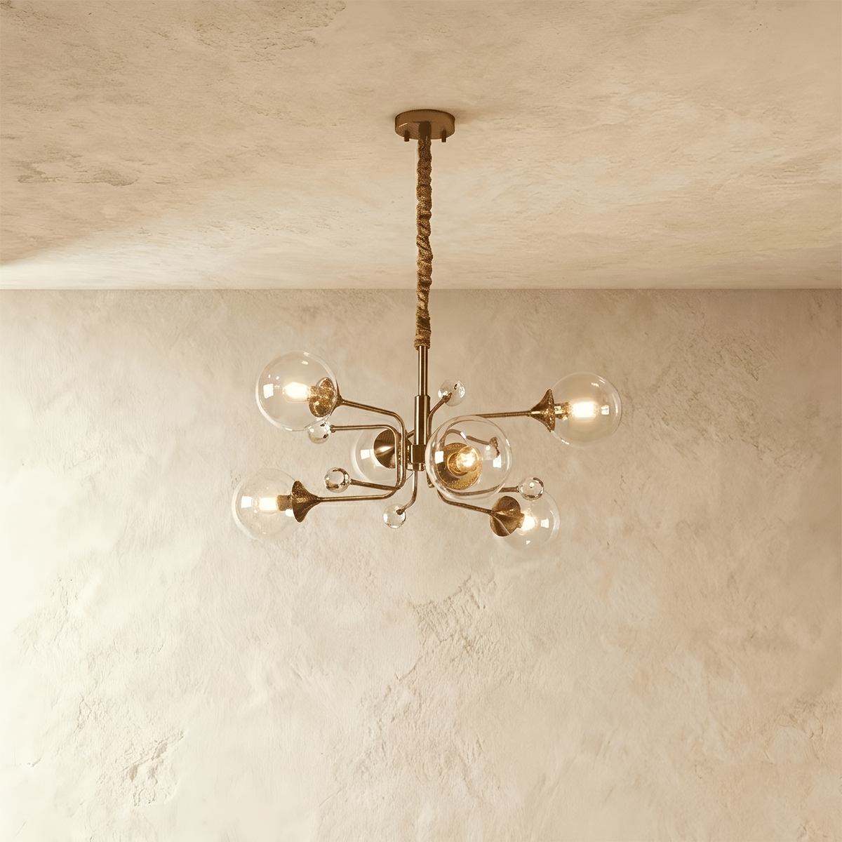 Lumora Opulent Glass Chandelier For Elegant Living Spaces