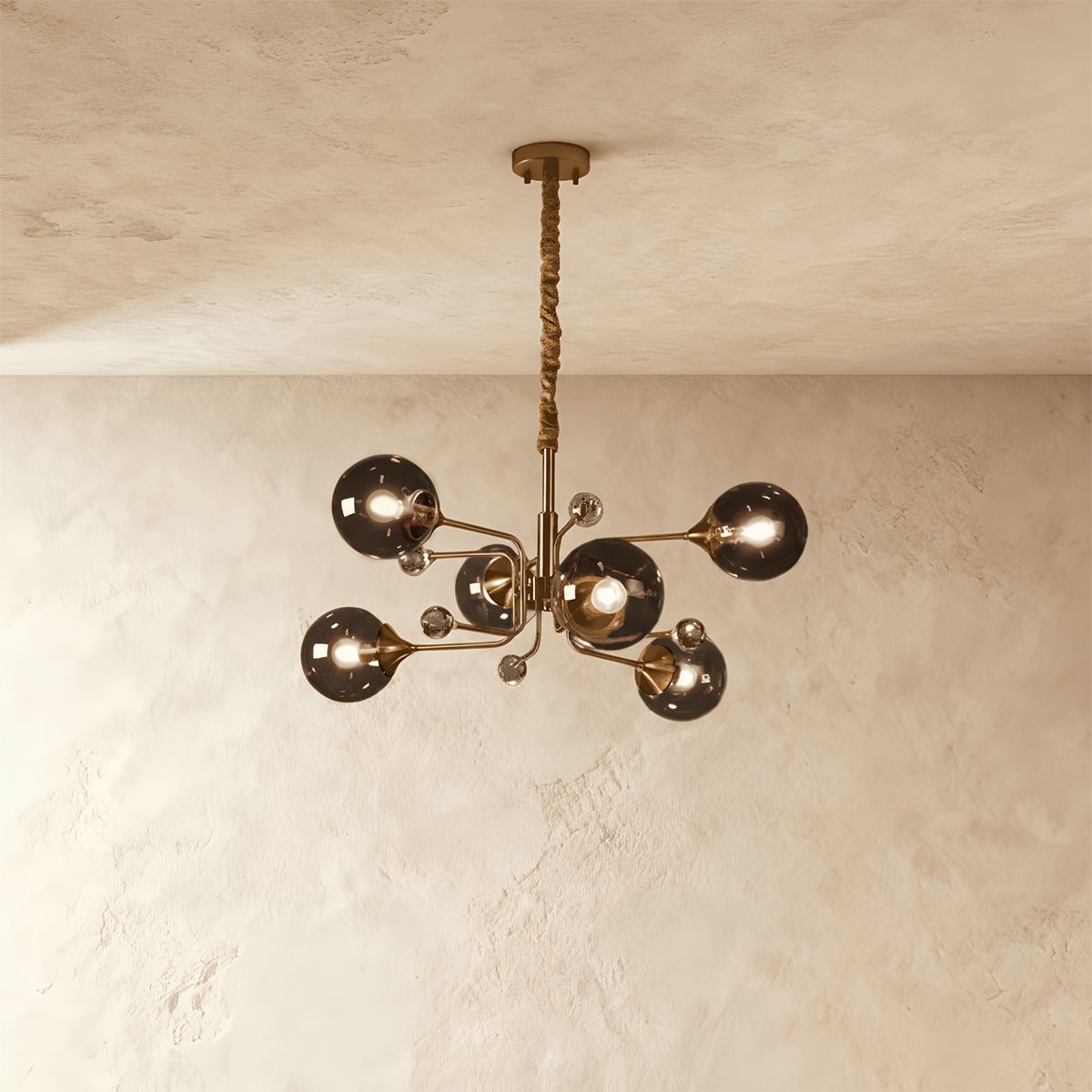 Lumora Opulent Glass Chandelier For Elegant Living Spaces
