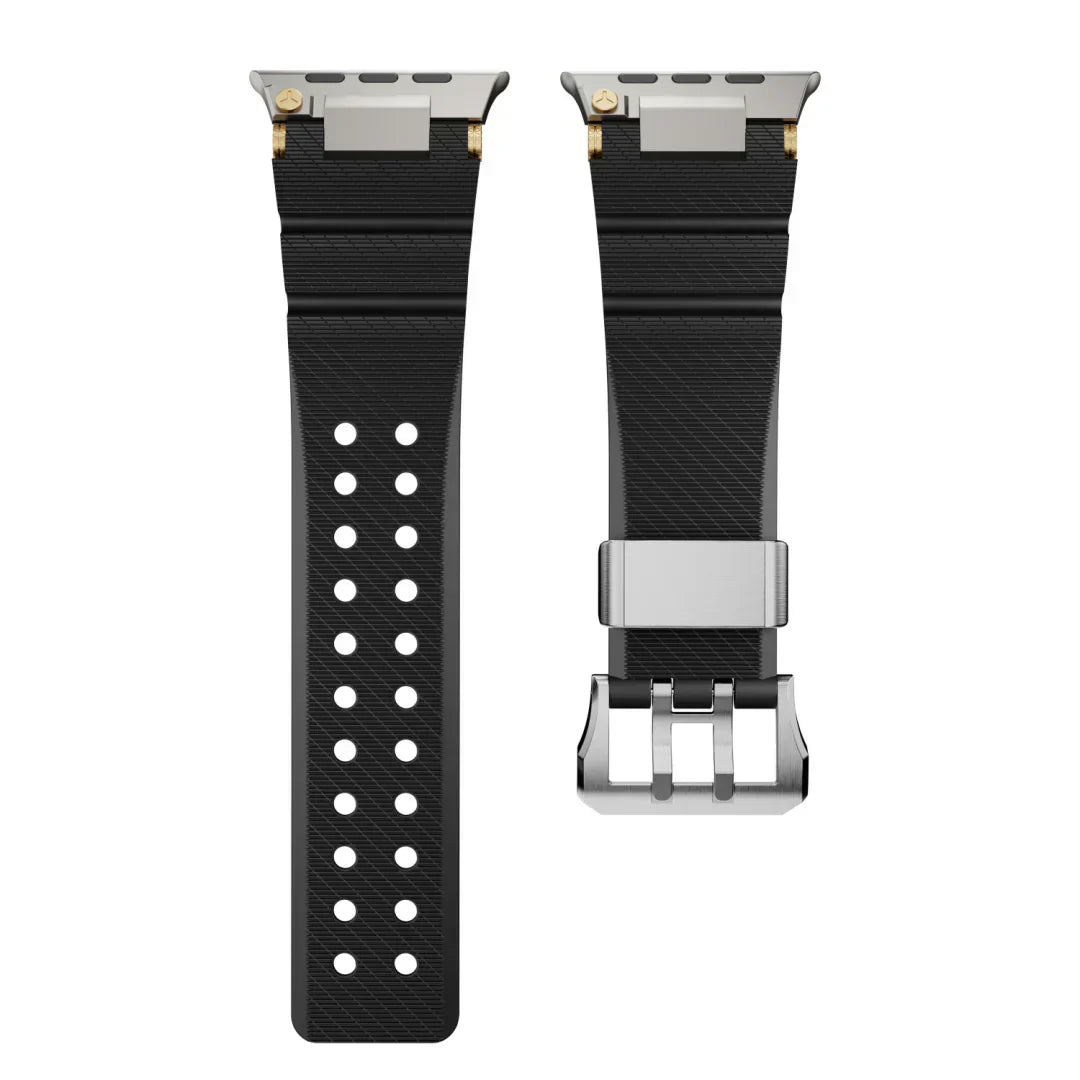 Apple Watch-armband, ArloGear ventilerat silikonband med spänne i stål
