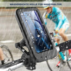 NovaTrail-cykeltelefonholder med vandtæt etui og 15 W trådløs powerbank