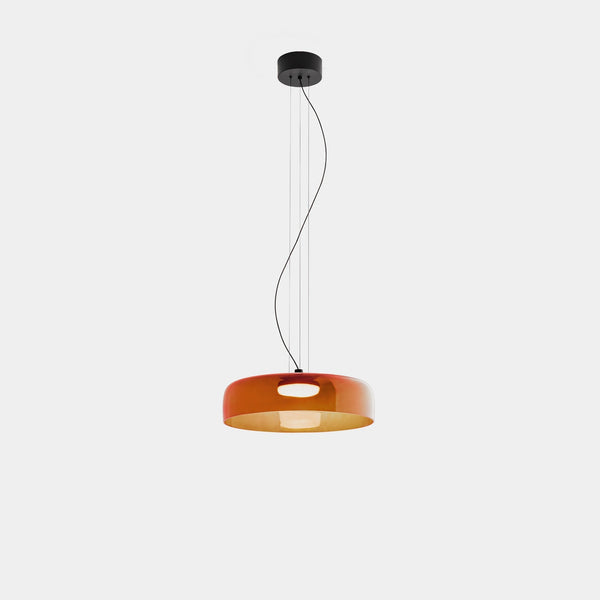 FjordLumen Glass Pendant Light, Warm LED Glow, Multi-Tier Design