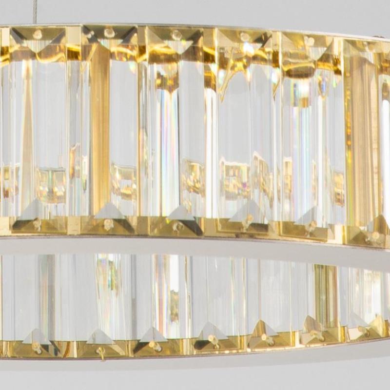 Kristy Elegant Round Crystal Chandelier, Clear | Fioriscas
