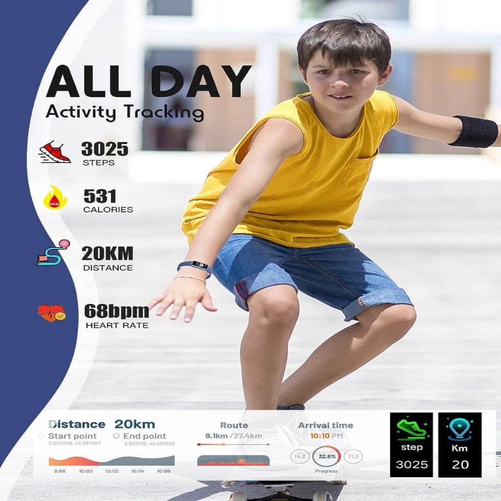 Dětské chytré hodinky KidzTrail Pro s GPS, sledováním aktivity a krokoměrem
