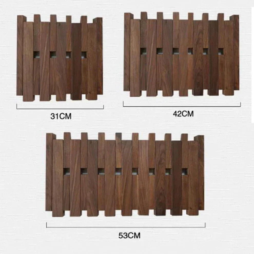 LyraWood väggkrokslist, pianoinspirerad design i bok eller valnöt