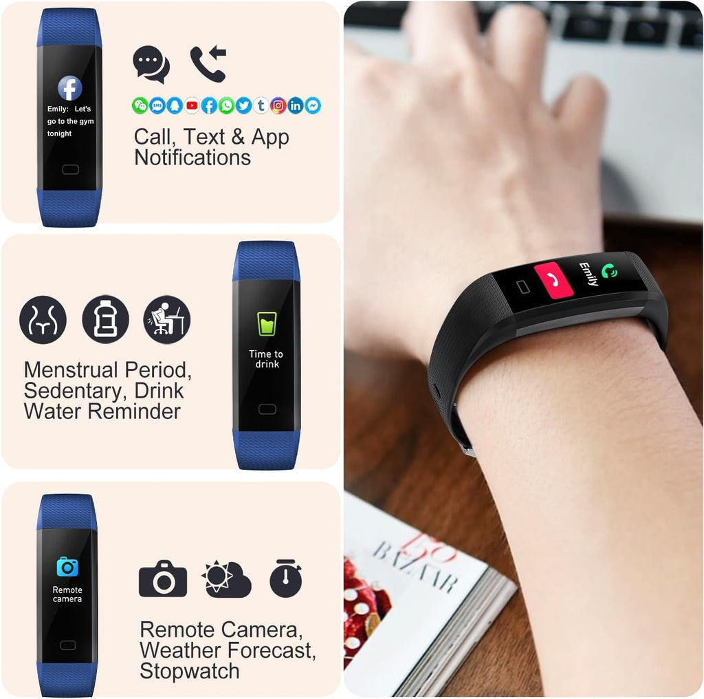 Wasserdichte Luma-Smartwatch mit Herzfrequenz- und Blutdruckmessung