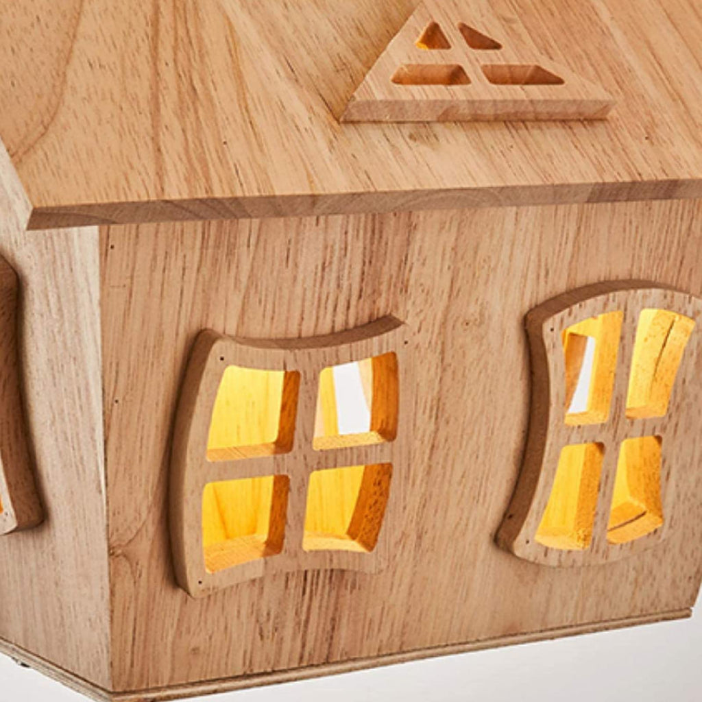Aria Designer Flush Mount Ceiling Light Wood Children's Room | Fioriscas