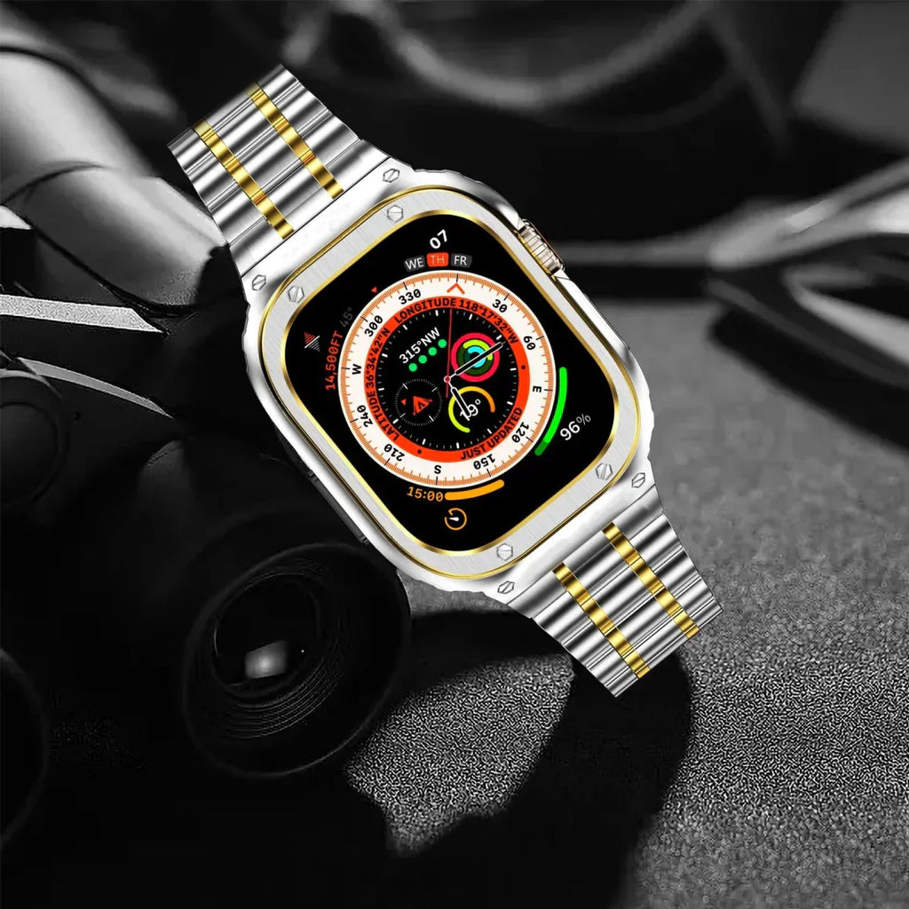 Alera Stainless Steel Band and Case for Apple Watch, All-in-One