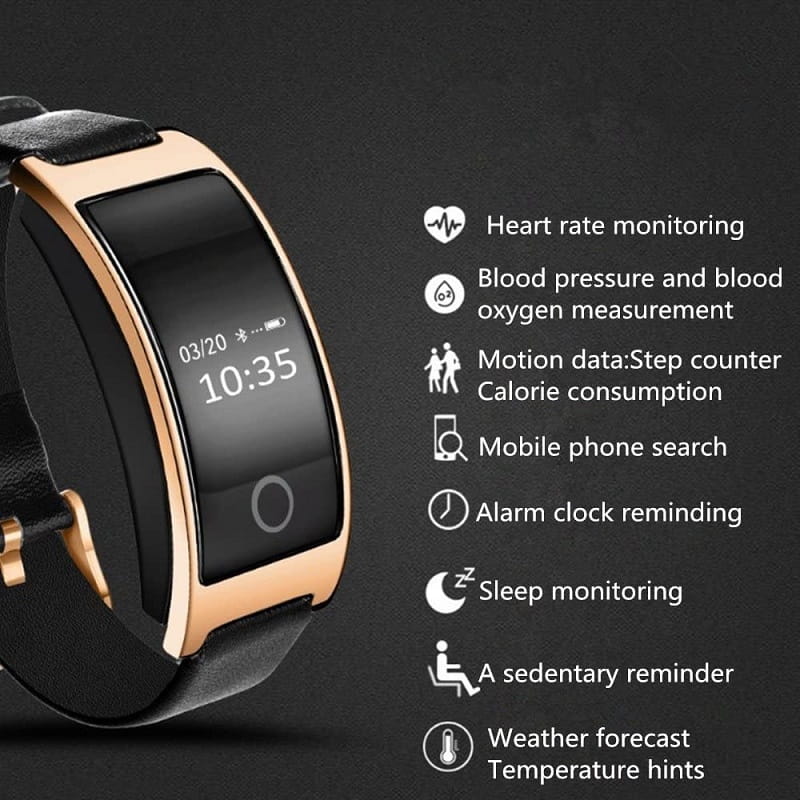LumaPulse Slim Wristwear With Heart Rate Tracking And Step Counter