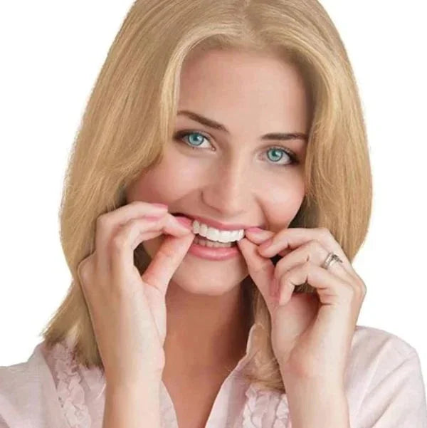 NovaBright Snap-On Veneers, Instant Smile Cover For Upper Or Lower Teeth