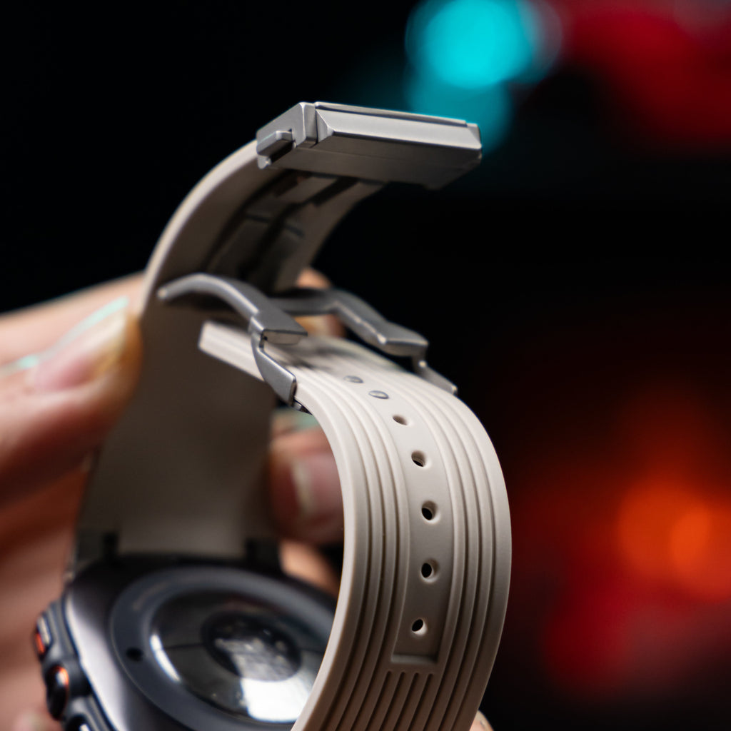 Samsung Watch Ultra silikonerem, Mavero formtilpasset pasform, foldespænde