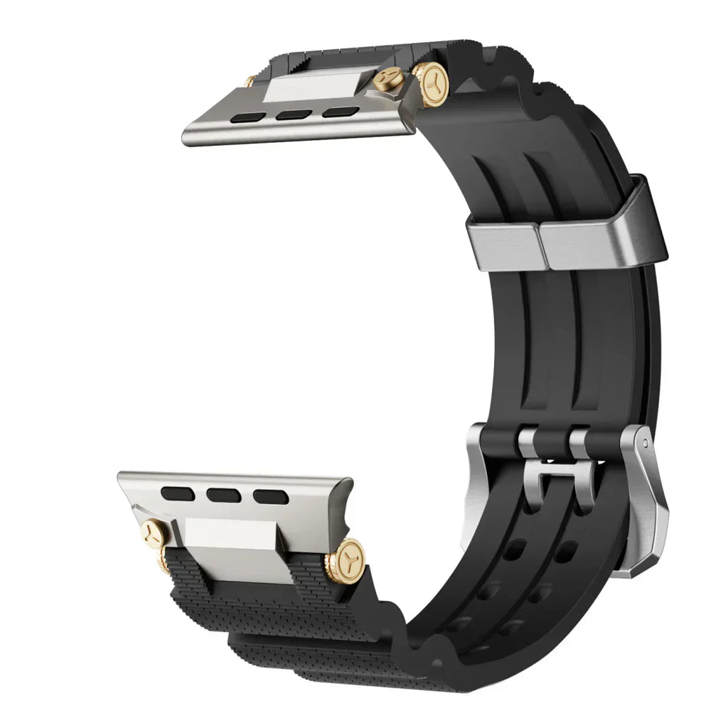 Apple Watch-armband, ArloGear ventilerat silikonband med spänne i stål