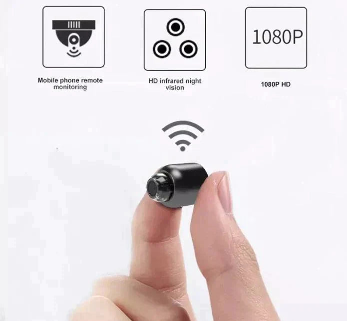 Caméra de sécurité domestique WiFi LumaGuard avec vision nocturne