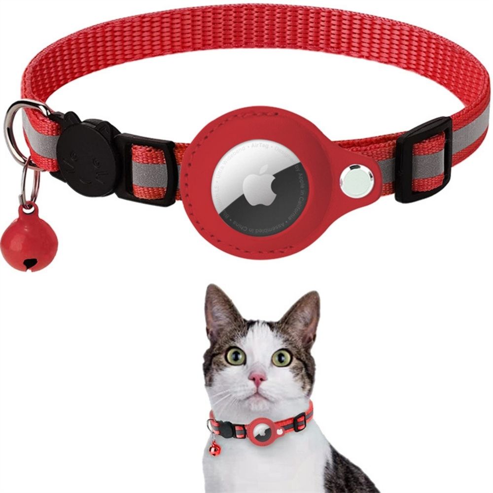 Asterra Reflective Cat Collar with GPS Tracker Mount, Quick-Release