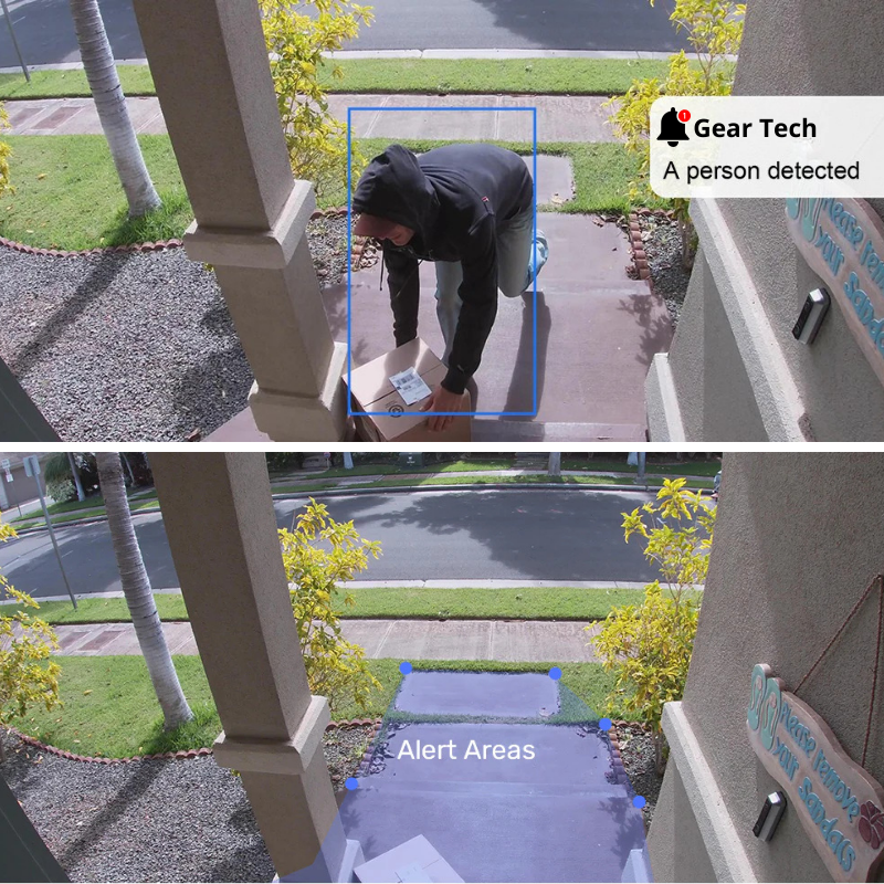 Cameră video pentru sonerie de ușă wirelessă NovaGuard 1080p, fără abonament