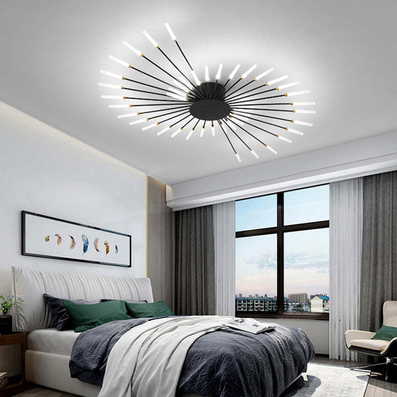 Asterra Albina Metal & Acrylic Flush Ceiling Light, 12W to 42W LED