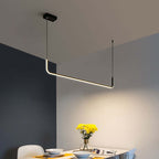 EdgeGlow pendellampe i metall og silikon, to LED-hoder, 90–150 cm