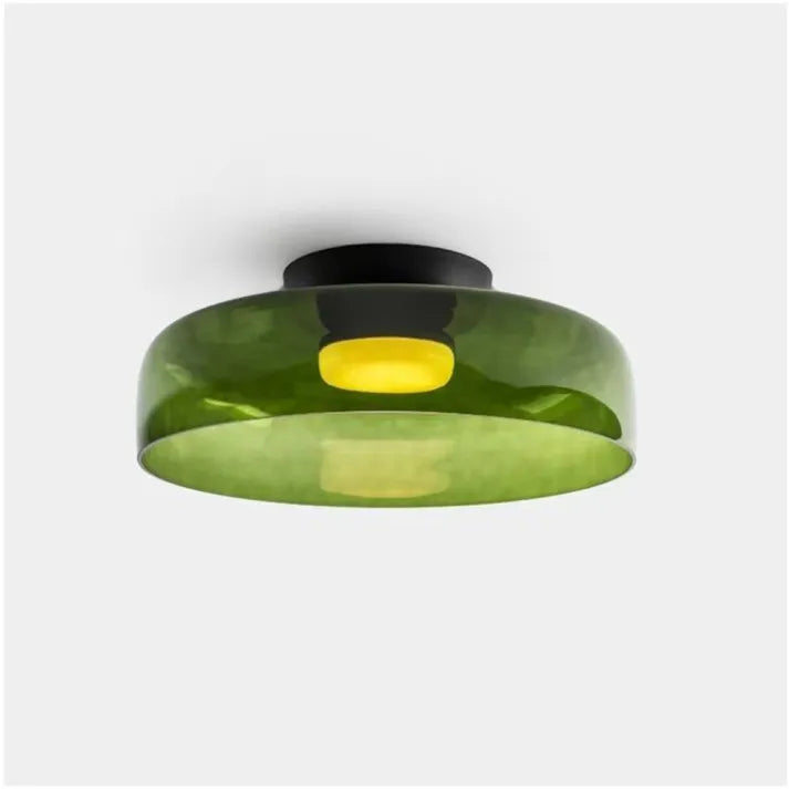 Handgefertigte Glasdeckenleuchte, nordisches Lumenweave-Design mit mehreren Ebenen