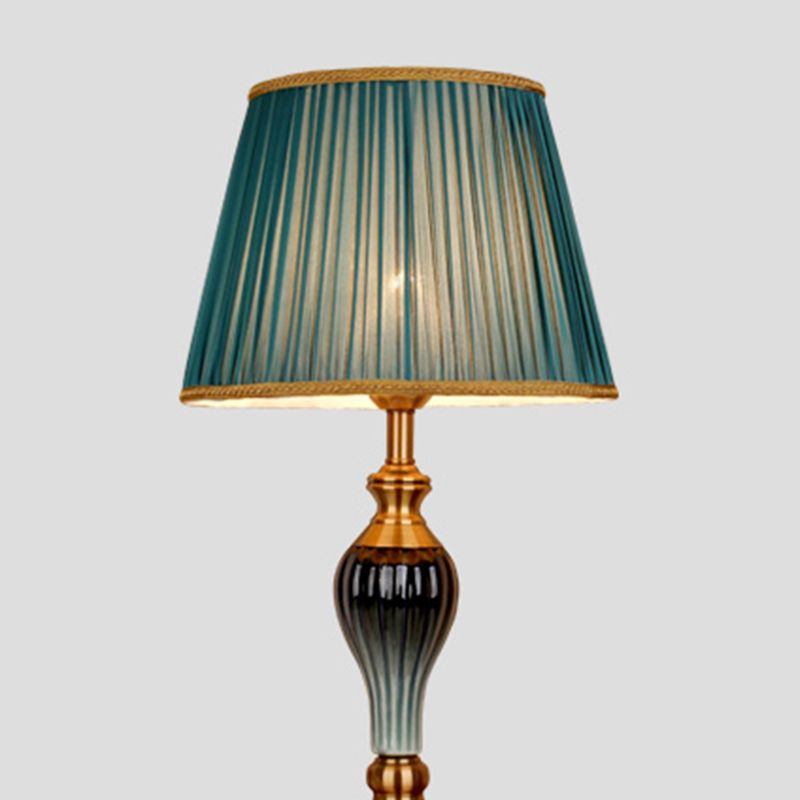 Eryn Antique Floor Lamp, Multi Colors, Metal/Fabric, Bedroom | Fioriscas
