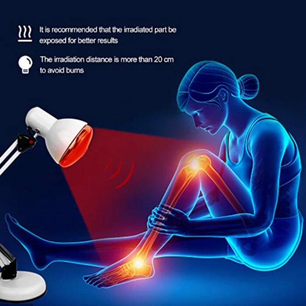 Regulowana lampa podczerwieni NovaGlow ze stojakiem do domu