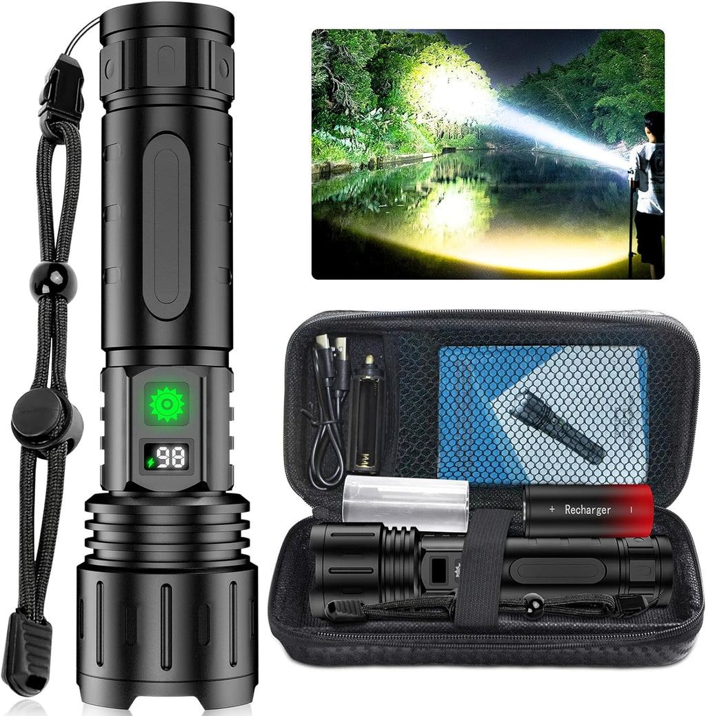 Svítilna LumenForge s výkonem 100000 lumenů, taktická, s dobíjecí powerbankou