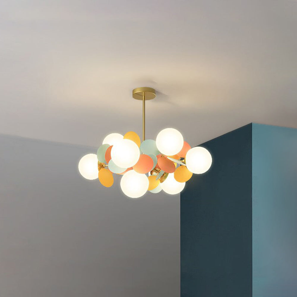 מנורת תלייה מאקריליק AstraLumen, תאורת LED זוהרת לחדרים מודרניים