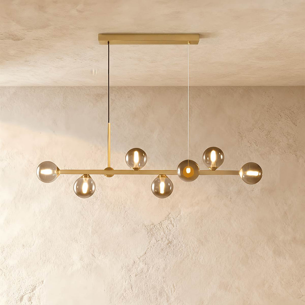 LumaLine Modern Linear Pendant Chandelier For Dining And Living Rooms