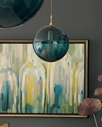 Lampa wisząca VeraLux Vintage-Glow, przyciemniane szkło, sześć wariantów kolorystycznych
