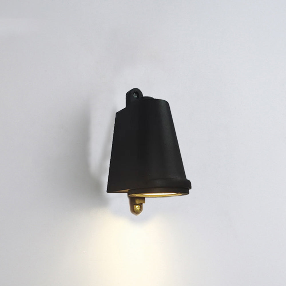 Ray Industrial Metal Bell Shaped Indoor Wall Lamp, Black/Grey/Coppery/Aluminum | Fioriscas
