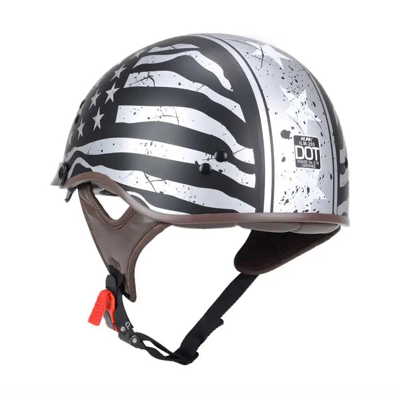 AeroShield Street Helmet With Flip-Down UV Visor, DOT-Approved ABS Shell