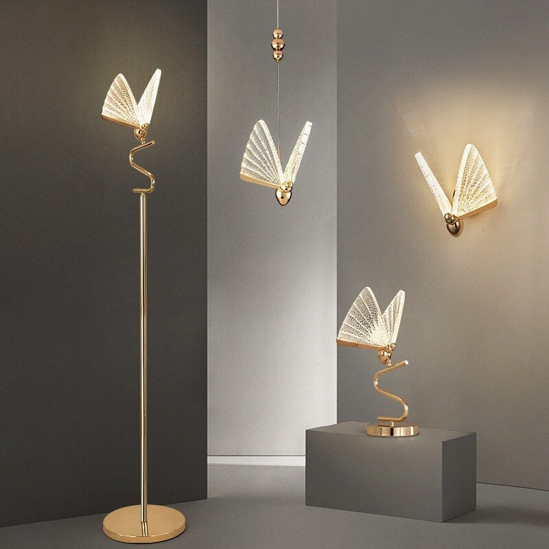 Modern Butterfly Chandelier Table & Floor Lamp, 4 Styles | Fioriscas