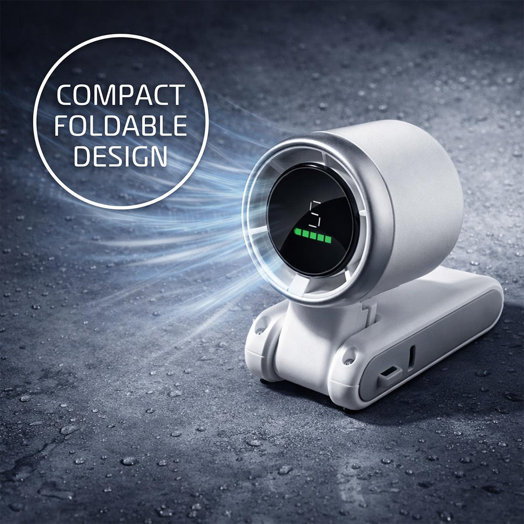 Cestovní ventilátor AirMini s dobíjecí baterií přes USB a kompaktním designem