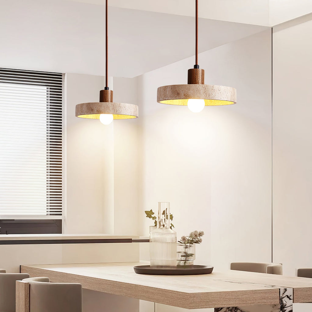 Evvynor Travertine Pendant Light | Fioriscas