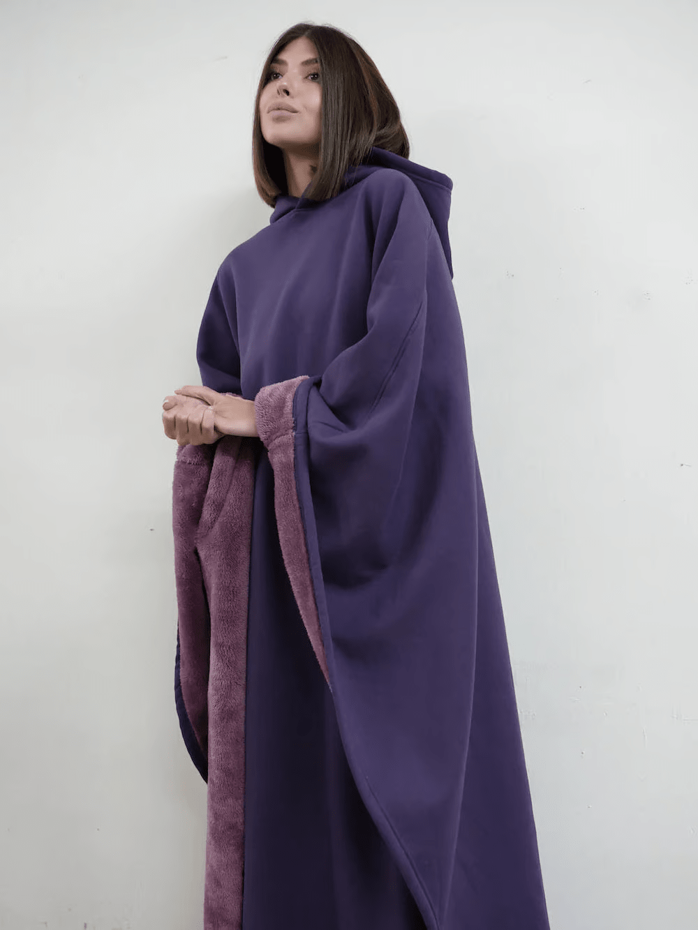 Camisola com capuz ponderada ArcticFlare NovaWeave, conforto calmante em polar