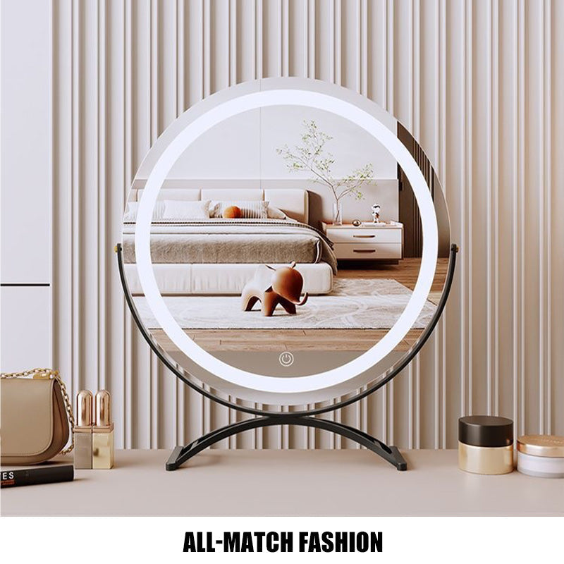 Dimmable LED Vanity Mirror, 360° Rotation, Touch Control, 15.8 In