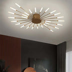 Asterra Albina Metal & Acrylic Flush Ceiling Light, 12W to 42W LED