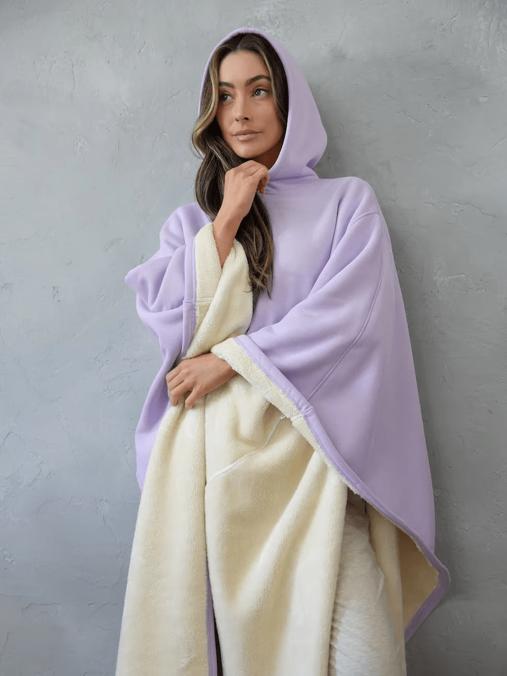 Camisola com capuz ponderada ArcticFlare NovaWeave, conforto calmante em polar
