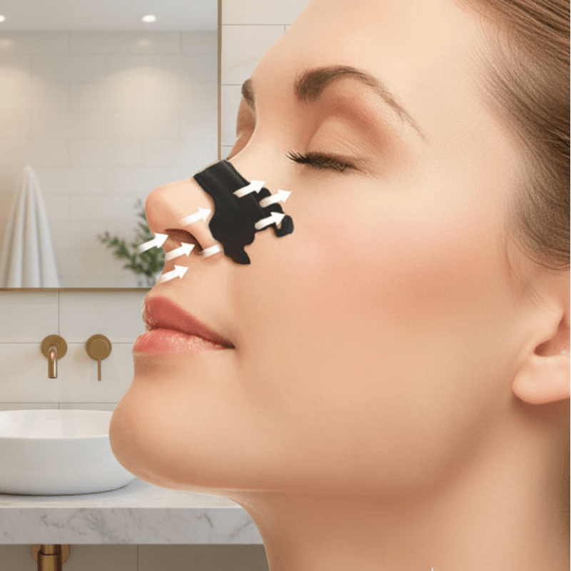 Bandes nasales anti-ronflement pour une respiration libre et un meilleur sommeil - Fioriscas