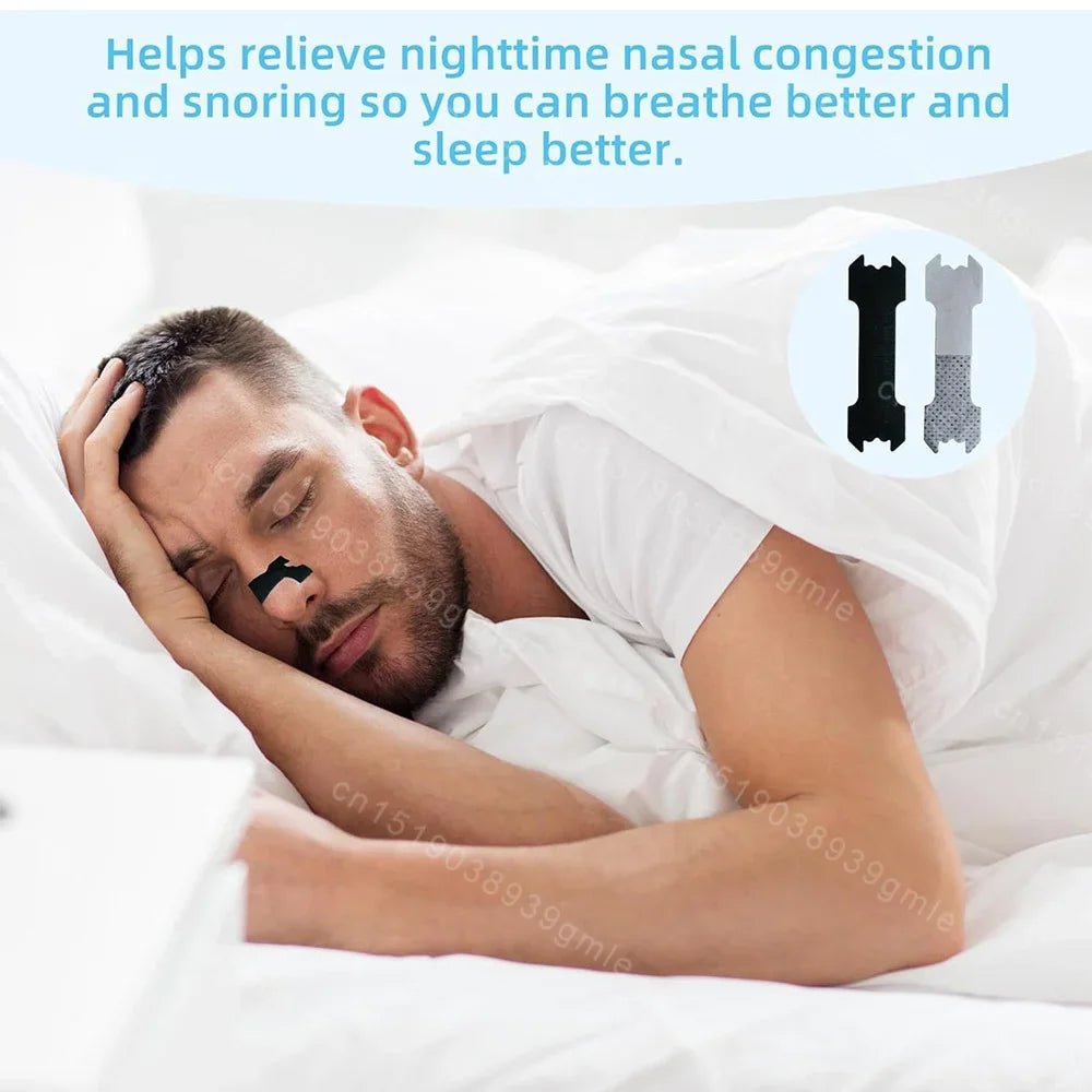 Bandes nasales anti-ronflement pour une respiration libre et un meilleur sommeil - Fioriscas
