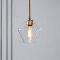 June Pendant Light Glass, Clear/Amber Diamond shape | Fioriscas