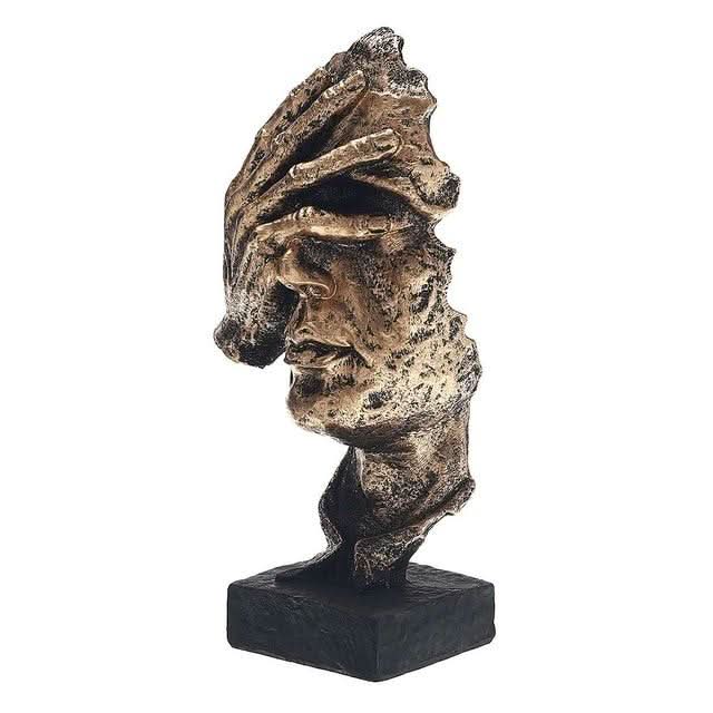 Abstract Golden Sculpture in Scandinavian Design - Fioriscas