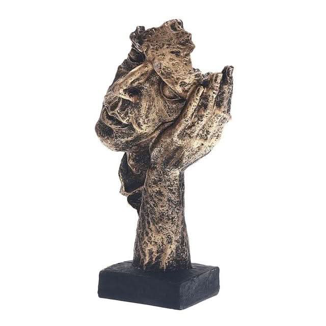 Abstract Golden Sculpture in Scandinavian Design - Fioriscas