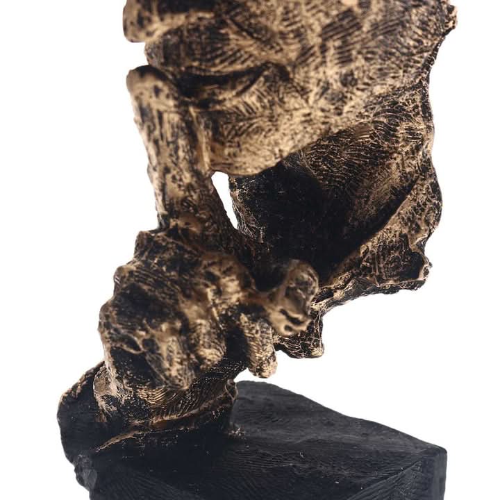 Abstract Golden Sculpture in Scandinavian Design - Fioriscas